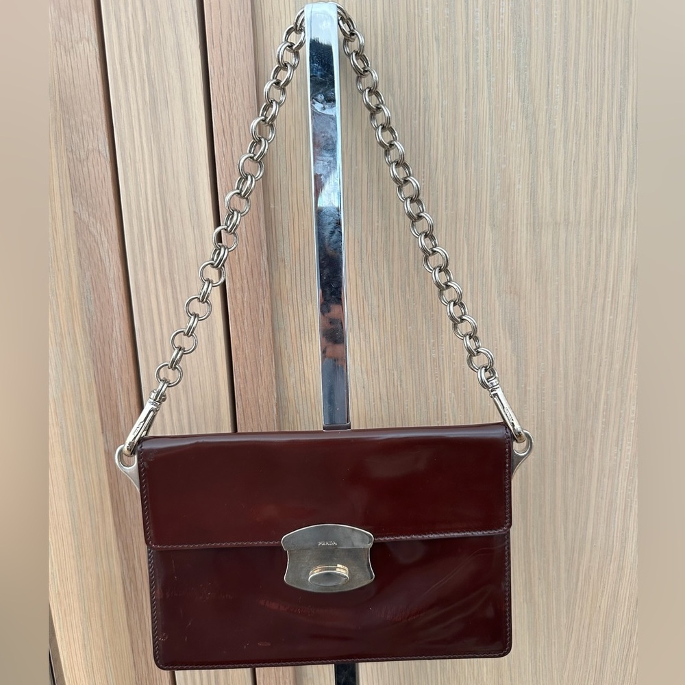 Prada Spazolato Push-Lock Pochette